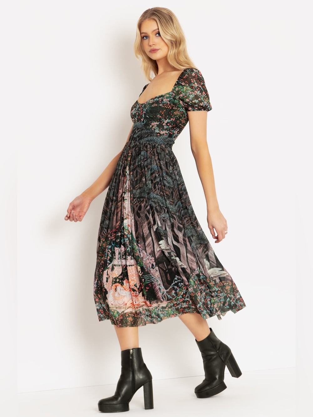 Rare BlackMilk | Nielsen Sleeping Beauty Midaxi Dress - Picture 6 of 12